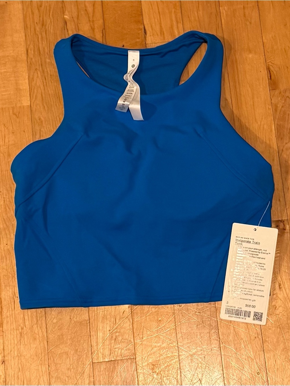 Lululemon Women’s Inviograte Train Tank in Poolside Blue